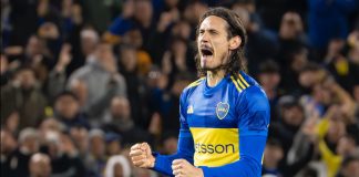 Betano continues LATAM expansion with AFA sponsorship Edinson Cavani celebrates his first goal for Boca Juniors against Platense in the Argentine League Cup.