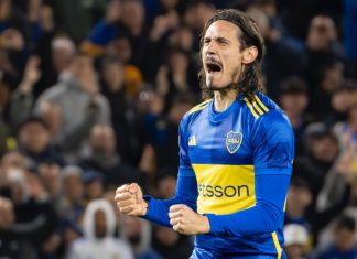 Betano continues LATAM expansion with AFA sponsorship Edinson Cavani celebrates his first goal for Boca Juniors against Platense in the Argentine League Cup.