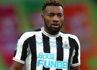 George Harborne: Football clubs’ partners only carry value if seen Allan Saint-Maximin of Newcastle United - Manchester United v Newcastle United, Carabao Cup Final.
