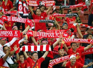 Liverpool bolsters Asian connection with Japan Airlines Fans and supporters show their support for the visiting Liverpool team in their friendly match against Malaysia. Liverpool Football Club from UK is on an Asia tour.