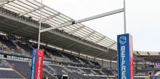 RL Commercial leverages Catalan tie for league wine sponsor A general view inside the MKM Stadium prior to a Betfred Super League rugby fixture featuring Hull FC.