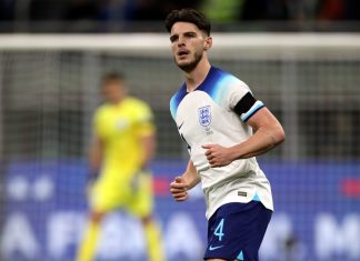 Declan Rice leads Panini’s official EURO 2024 sticker collection campaign credit: Shutterstock