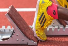 Infront secures several key broadcast deals for Diamond League STOCKHOLM, SWEDEN - JUNE 18, 2017: Staring blocks at the IAAF Diamond League in Stockholm.
