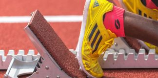 Infront secures several key broadcast deals for Diamond League STOCKHOLM, SWEDEN - JUNE 18, 2017: Staring blocks at the IAAF Diamond League in Stockholm.