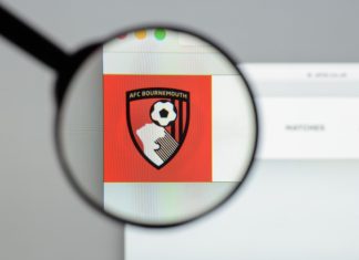AFC Bournemouth unveils bj88 as shirt sponsor in record deal AFC Bournemouth website homepage. It is a professional association football club based in Bournemouth. logo visible.