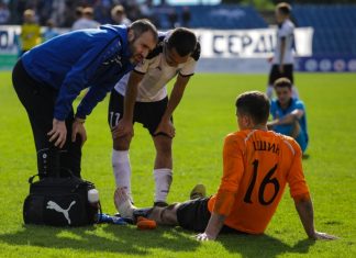 FIFA comes under fire: EC decries crowded match calendar match of the national football league of Russia between the Baltika team Kaliningrad and the team Shinnik Yaroslavl at the stadium of the Baltic.