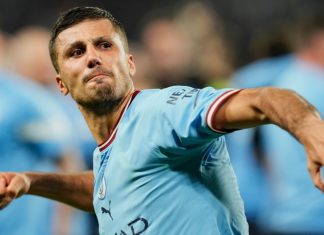 Man City links Bologna to Manchester with C.P. Company deal Rodri Hernandez celebrates after winning the UEFA Champions League 22-23 final match between FC Internazionale and Manchester City FC at Atatuerk Olympic Stadium on June 10, 2023 in Istanbul, Turkey.