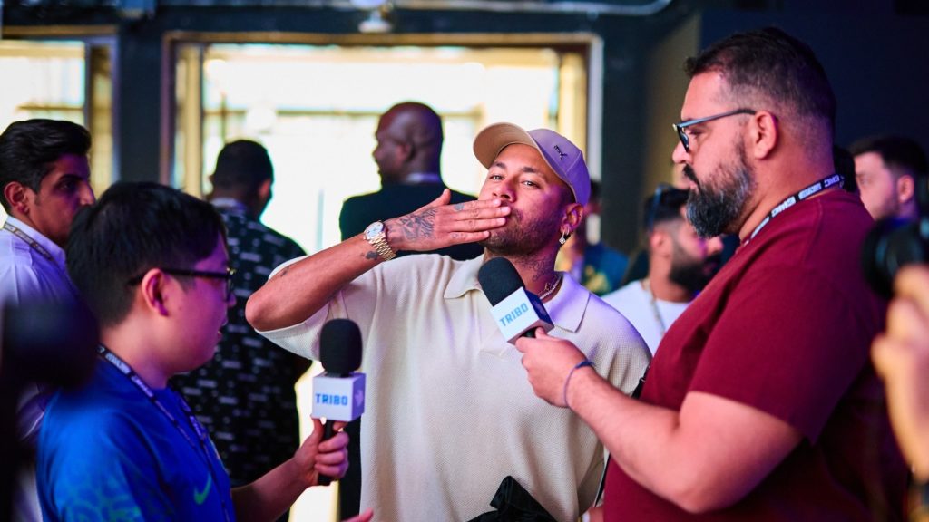 Neymar at the Esports World Cup.