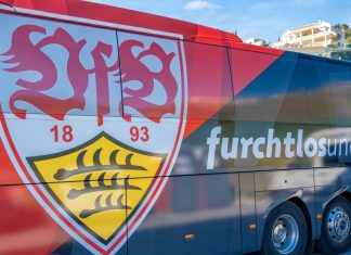 ‘A gateway from Asia to Europe’ – Dean Akinjobi’s inside view into Stuttgart’s latest casino deal VfB Stuttgart official team bus.