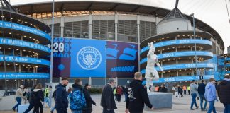 Manchester City brings Piing’s fan interactive game to the Etihad Stadium credit: Shutterstock