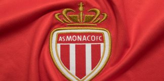 AS Monaco bolsters MENA relationship with Linebet deal The crest of AS Monaco on football kit.