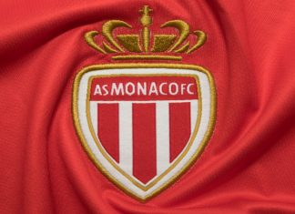 AS Monaco bolsters MENA relationship with Linebet deal The crest of AS Monaco on football kit.