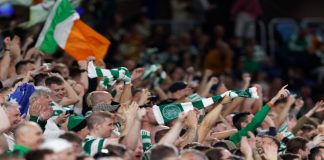 Paddy Power declares the Scottish Premiership a ‘done deal’ Celtic FC fans cheer during the match between Sydney and Celtic at Allianz Stadium on November 17, 2022 in Sydney, Australia.