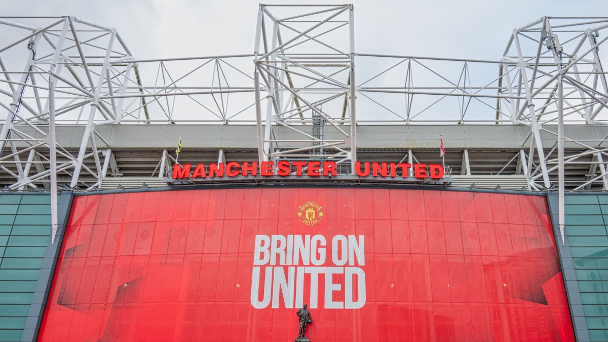 Views of Old Trafford stadium the home to Manchester United football club.