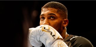 Record-breaking 96,000 expected at Joshua-Dubois showdown 03-28-2018, Cardiff, Wales, UK. Anthony Joshua MBE during the public work out ahead of his fight with New Zealand Joe Parker St Davids Hall, Cardiff.