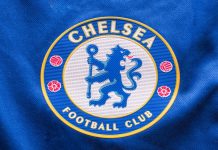 Chelsea offers fans signed shirts through MatchWornShirt Logo of London club, Chelsea FC on Chelsea shirt.