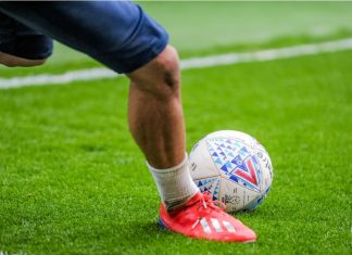 Lincoln City’s Duffy fined £4,000 for betting breaches London, UK - April 06 2019: A ball of football during the EFL Sky Bet Championship at The Den, London, England.