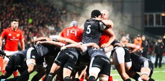 QuinnBet eyes Welsh expansion as Ospreys betting partner Action from the Pro14 Munster Rugby (28) versus Ospreys (12) match at the Irish Independent Park.