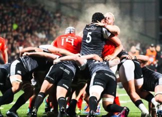 QuinnBet eyes Welsh expansion as Ospreys betting partner Action from the Pro14 Munster Rugby (28) versus Ospreys (12) match at the Irish Independent Park.