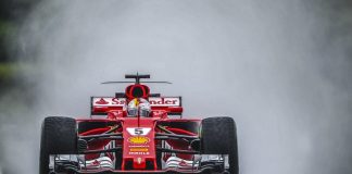 Ferrari confirms UniCredit deal after Santander exit Sebastian Vettel of Germany driving the (5) Scuderia Ferrari SF70H on track during practice for the Malaysia Formula One Grand Prix at Sepang Circuit.