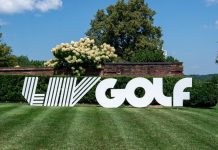 LIV Golf agrees lead investor deal after PIF funding exit BEDMINSTER,NJ-August 9, 2023: Signs greet the LIV Golf Fans at the LIV Golf Tournament held at the Trump National Golf Club in Bedminster,NJ.