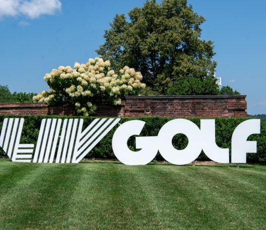 LIV Golf agrees lead investor deal after PIF funding exit BEDMINSTER,NJ-August 9, 2023: Signs greet the LIV Golf Fans at the LIV Golf Tournament held at the Trump National Golf Club in Bedminster,NJ.