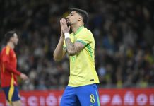Lucas Paquetá faces two new betting integrity charges Madrid-Spain, March 26, 2024, Player Lucas Paqueta in action during a match between the Brazilian national team and the Spanish national team, at the Santiago Bernabeu stadium.