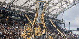 MLS smashes attendance record with 16 games remaining Los Angeles FC fans celebrate the team's 2022 MLS Championship title prior to an MLS soccer match against the Portland Timbers Saturday, March 4, 2023, in Los Angeles.