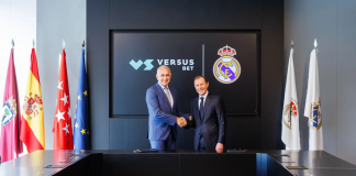 Real Madrid joins list of clubs winning with betting deals Emilio Butragueño, Real Madrid's Director of Institutional Relations, and Javier López Cerrón, CEO of Grupo Orenes.