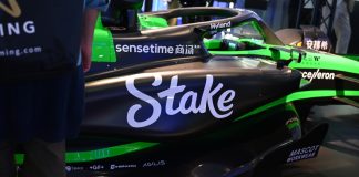 What are Stake’s Brazil and Italy sports marketing options post-UK exit? Stake logo on F1 car at SBC Summit 2024