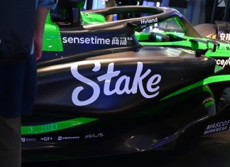 What are Stake’s Brazil and Italy sports marketing options post-UK exit? Stake logo on F1 car at SBC Summit 2024
