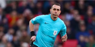 Referee David Coote denies claims of betting-related corruption Referee, David Coote - Manchester United v Newcastle United, Carabao Cup Final, Wembley Stadium, London, UK - 26th February 2023.