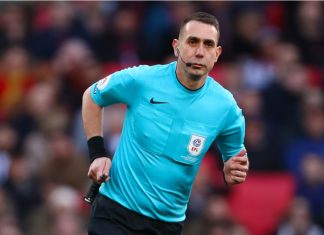 Referee David Coote denies claims of betting-related corruption Referee, David Coote - Manchester United v Newcastle United, Carabao Cup Final, Wembley Stadium, London, UK - 26th February 2023.