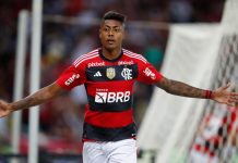 Brazil football marred by more spot-fixing allegations Maracanã stadium , Bruno Henrique celebrates the goal during the match between Flamengo and Atlético PR , for the quarterfinals of the Copa do Brasil 2023, at Estadio do Maracanã , 05 July 2023.