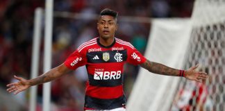 Brazil football marred by more spot-fixing allegations Maracanã stadium , Bruno Henrique celebrates the goal during the match between Flamengo and Atlético PR , for the quarterfinals of the Copa do Brasil 2023, at Estadio do Maracanã , 05 July 2023.