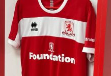 Middlesbrough Foundation celebrated with Kindred’s shirt gesture Middlesbrough kit.