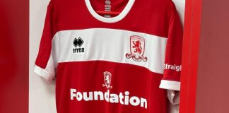 Middlesbrough Foundation celebrated with Kindred’s shirt gesture Middlesbrough kit.