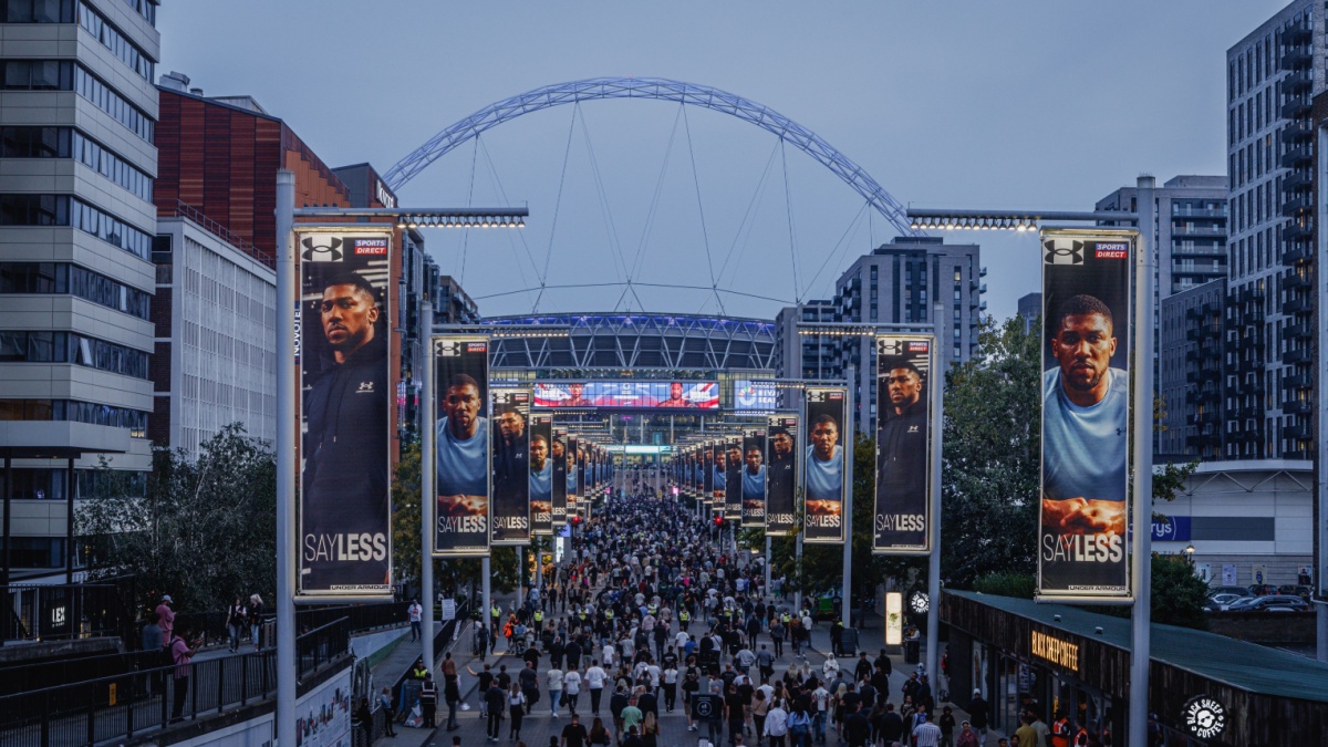 Wembley Stadium, London, England - September 21, 2024: Anthony Joshua versus Daniel Dubois in an all-British heavyweight clash at Wembley Stadium in London.