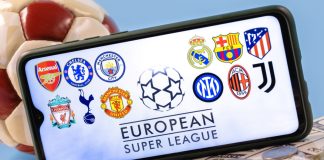 La Liga slams Unify League as ‘threat to European football’ Kazan, Russia - May 2, 2021: The Super League is an annual club football competition that involves twenty of the best and richest European football clubs.