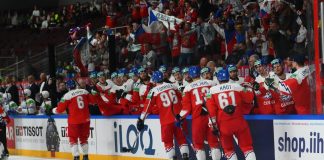 Unibet strengthens ice hockey support with IIHF sponsorship LATVIA, RIGA - 18.05.23: Game Czech Republic vs Slovenia. IIHF 2023 Ice Hockey World Championship at Arena Riga.