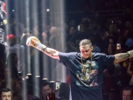 iGaming Daily: Usyk’s win highlights Saudi’s boxing influence 27.01.2018. RIGA,LATVIA. At this photo - Oleksandr Usyk before World Boxing Super Series semi final fight between Mairis Briedis and Oleksandr Usyk. Arena Riga.