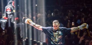 iGaming Daily: Usyk’s win highlights Saudi’s boxing influence 27.01.2018. RIGA,LATVIA. At this photo - Oleksandr Usyk before World Boxing Super Series semi final fight between Mairis Briedis and Oleksandr Usyk. Arena Riga.