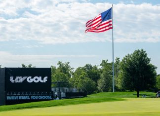 LIV Golf seeks ‘new heights’ with FOX Sports deal BEDMINSTER,NJ-August 12, 2023: Signs greet the LIV Golf Fans at the the LIV Golf Tournament held at the Trump National Golf Club in Bedminster, NJ.