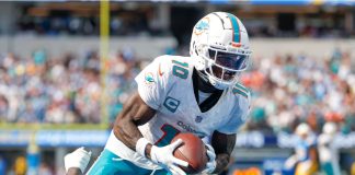 Miami Dolphins to play in Spain’s inaugural NFL game Miami Dolphins wide receiver Tyreek Hill (10) in actions during an NFL football game against the Los Angeles Chargers, Sept. 10, 2023, in Inglewood, Calif.