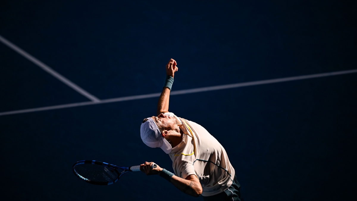 Arthur Cazaux of France during the Australian Open 2024, Grand Slam tennis tournament on January 22, 2024 at Melbourne Park in Melbourne, Australia.