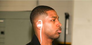 Tristan Thompson combines sports and crypto as Sportsbet.io ambassador Tristan Thompson NBA Playoff game Atlanta Hawks Vs Cleveland Cavalier on May 2nd, 2016 at the Philips Arena in Atlanta, Georgia - USA.