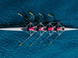 EBU’s long game with World Rowing brings free-to-air certainty and a coastal push Bird's eye view of a crew of rowers in their boat. Representing World Rowing