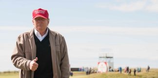 President Donald Trump continues to push for PGA-LIV Golf merger Turnberry, South Ayrshire, Scotland. 30.07.2015.US presidential hopeful Donald Trump watches the action on course during the opening day of the Ricoh Women's British Open which is at Trump Turnberry.