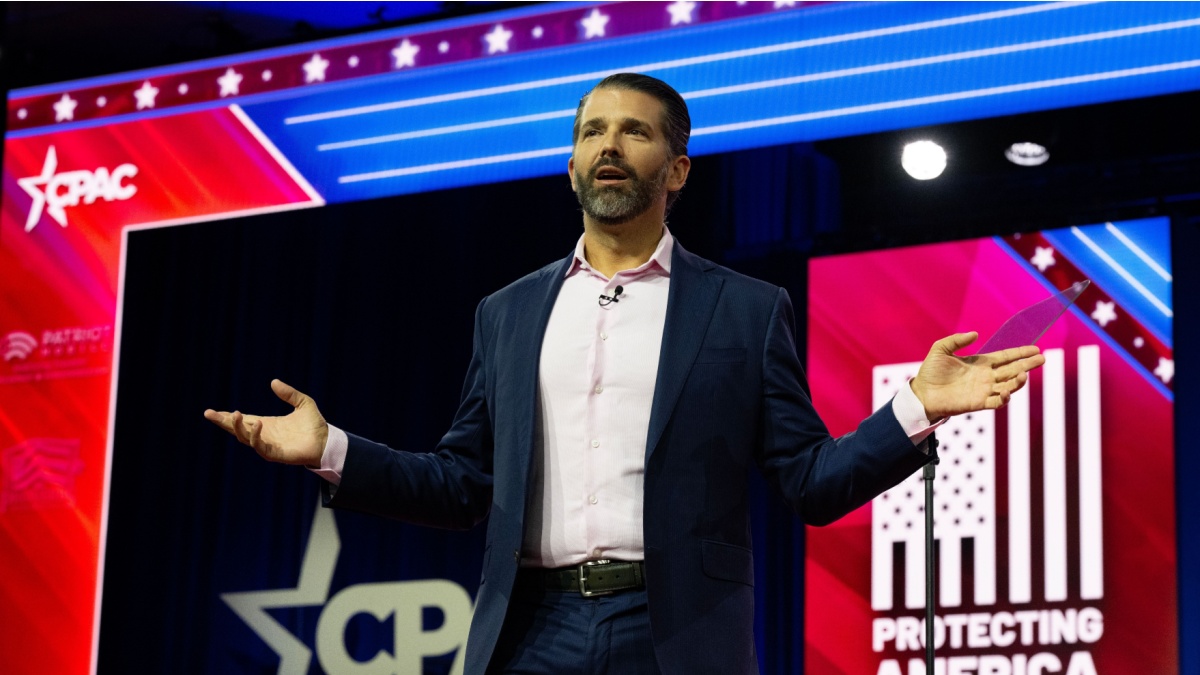 New Enhanced Games investor National Harbor, MD US - Mar 3, 2023: Donald Trump Jr. at the 2023 Conservative Political Action Conference (CPAC). Credit: Ron Sachs - CNP