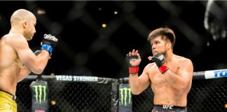 UFC and Monster sign “historic” nine-figure agreement Chicago, IL, United States - June 8, 2019: Henry Cejudo fighting against Marlon Moraes during UFC 238 at United Center.